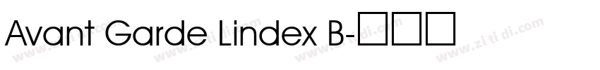 Avant Garde Lindex B字体转换